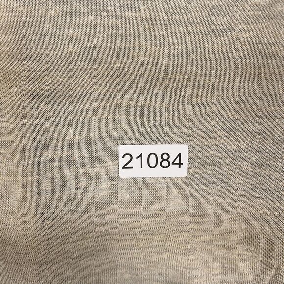 Margaret OLeary Cardigan Sweater Womens Small Beige Linen Open Minimal Coastal - Picture 10 of 10